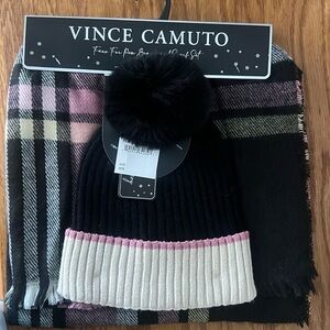Vince Camuto Faux Fur Beanie and Scarf Set